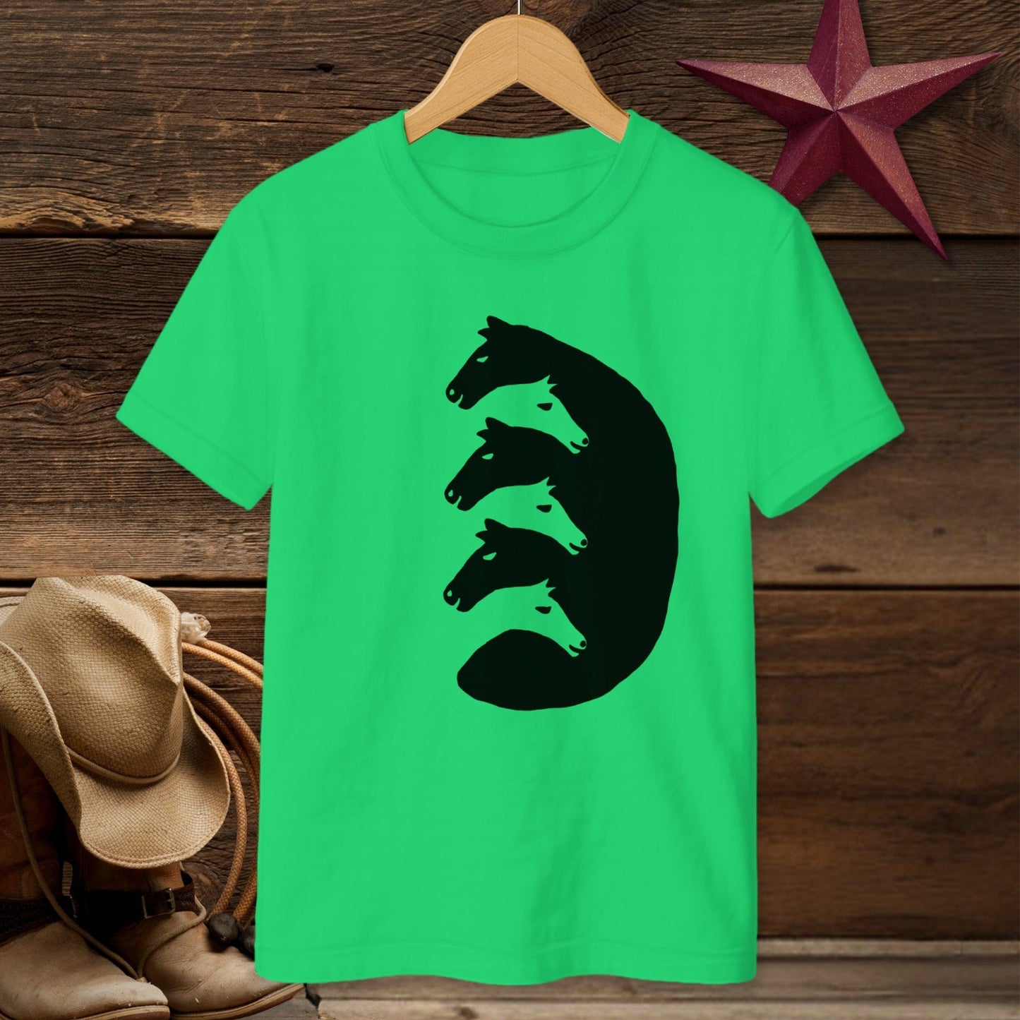 Interlocking Horse Heads T-shirt (Youth)
