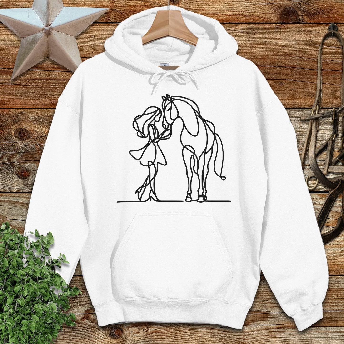 Lady and Horse Hoodie