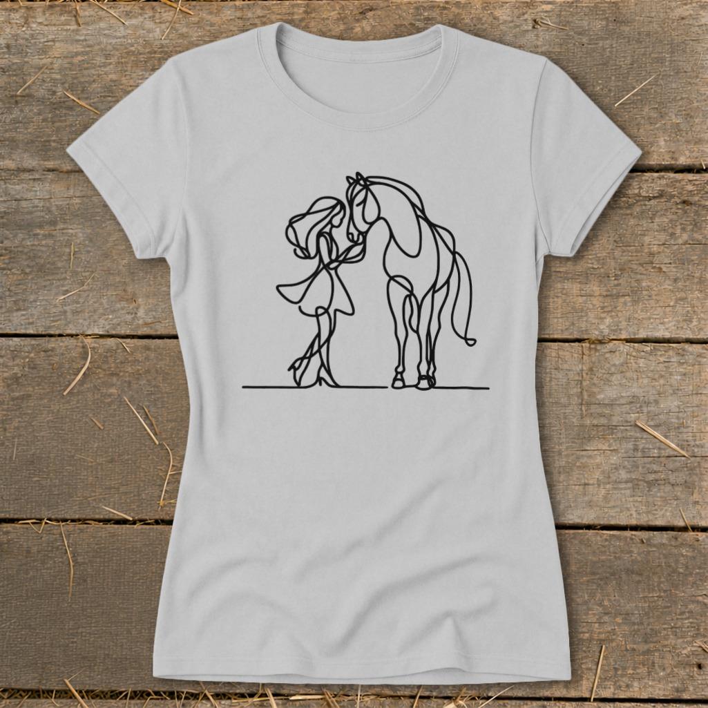 Lady and Horse Ladies Tee