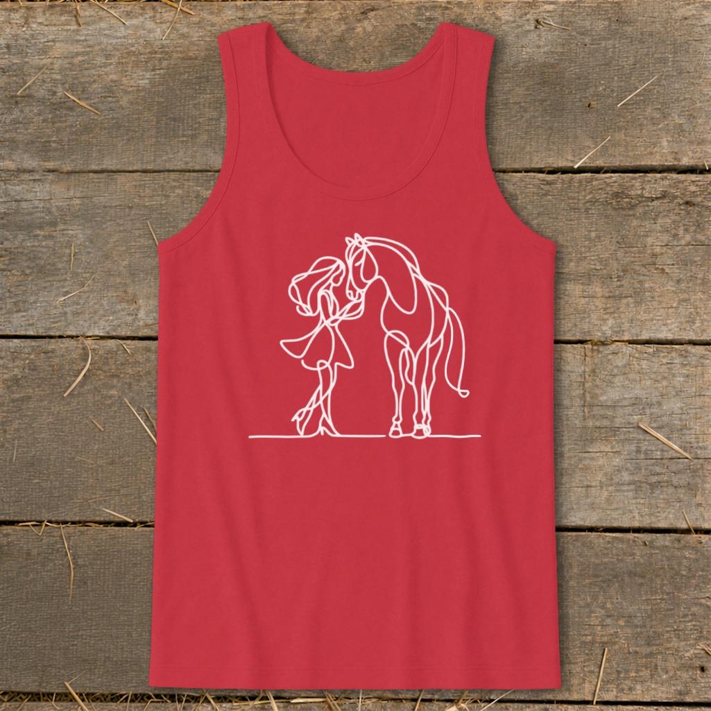 Lady and Horse Tank Top
