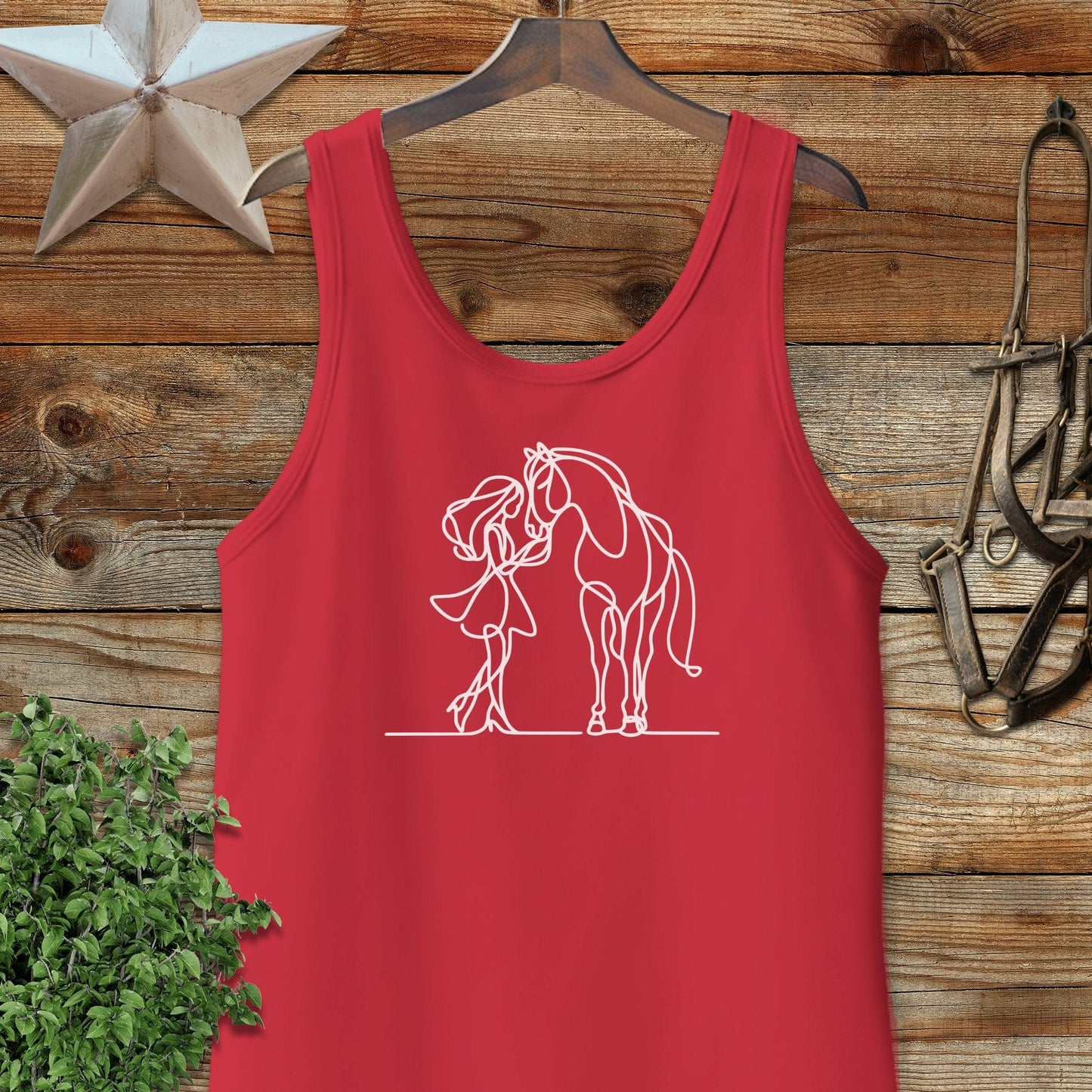Lady and Horse Tank Top