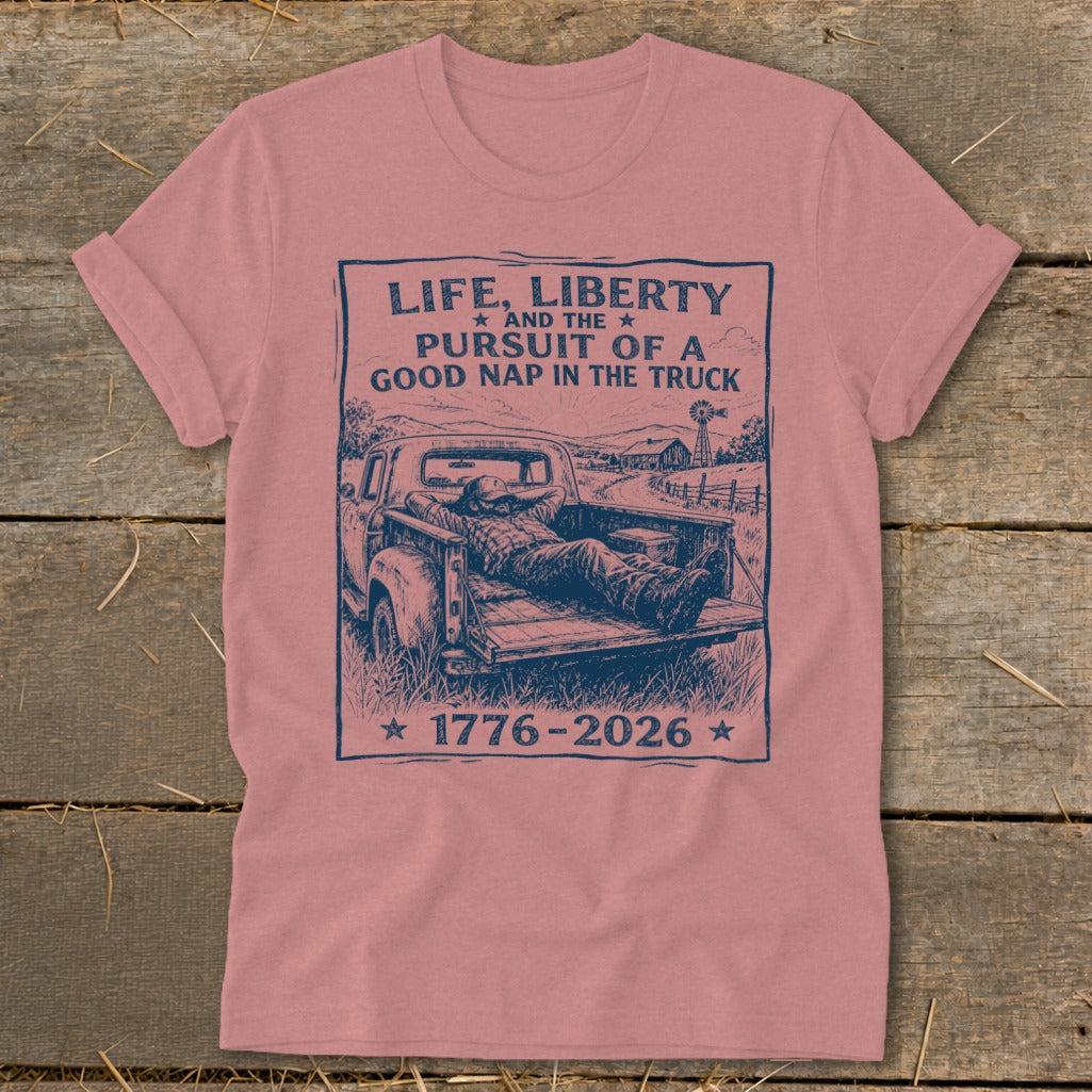Life, Liberty, Pursuit of Truck Nap Softstyle Tee