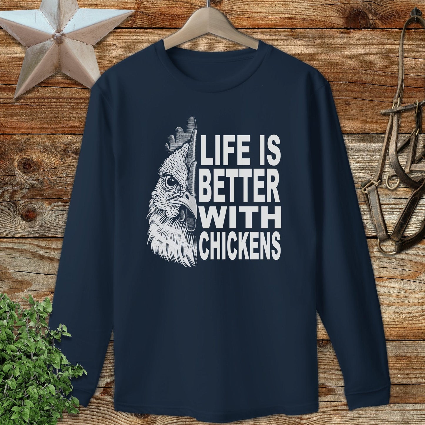 Life With Chickens Long Sleeve Tee