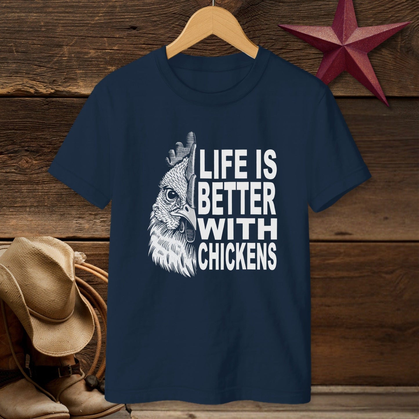 Life With Chickens T-shirt (Youth)
