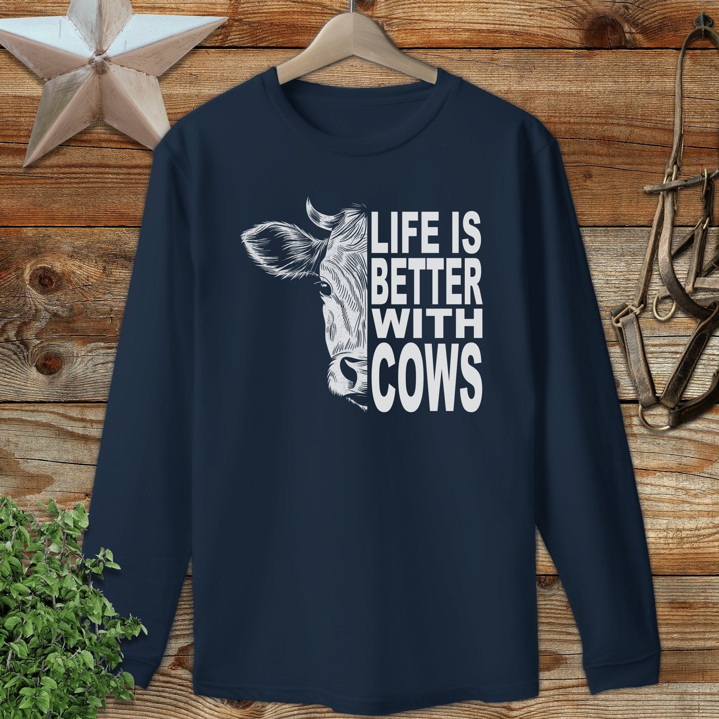 Life With Cows Long Sleeve Tee