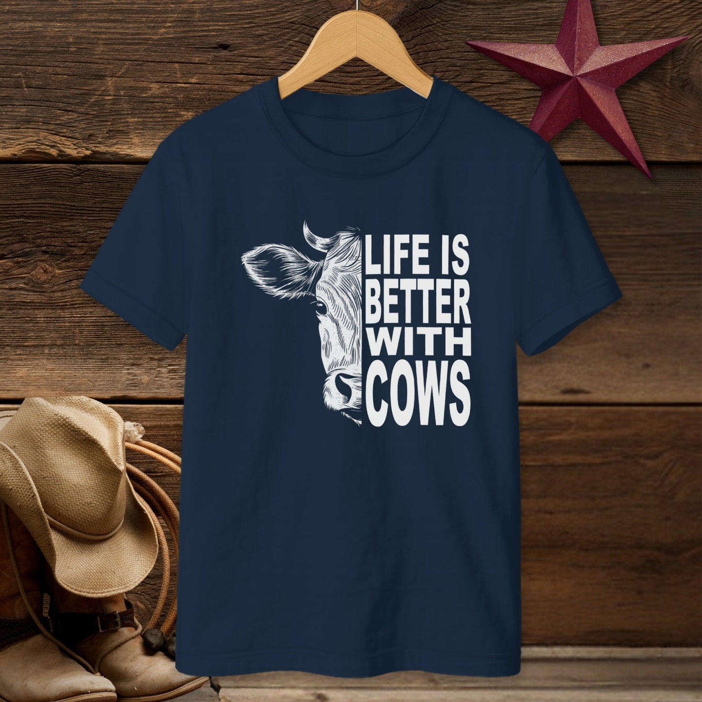 Life With Cows T-shirt (Youth)