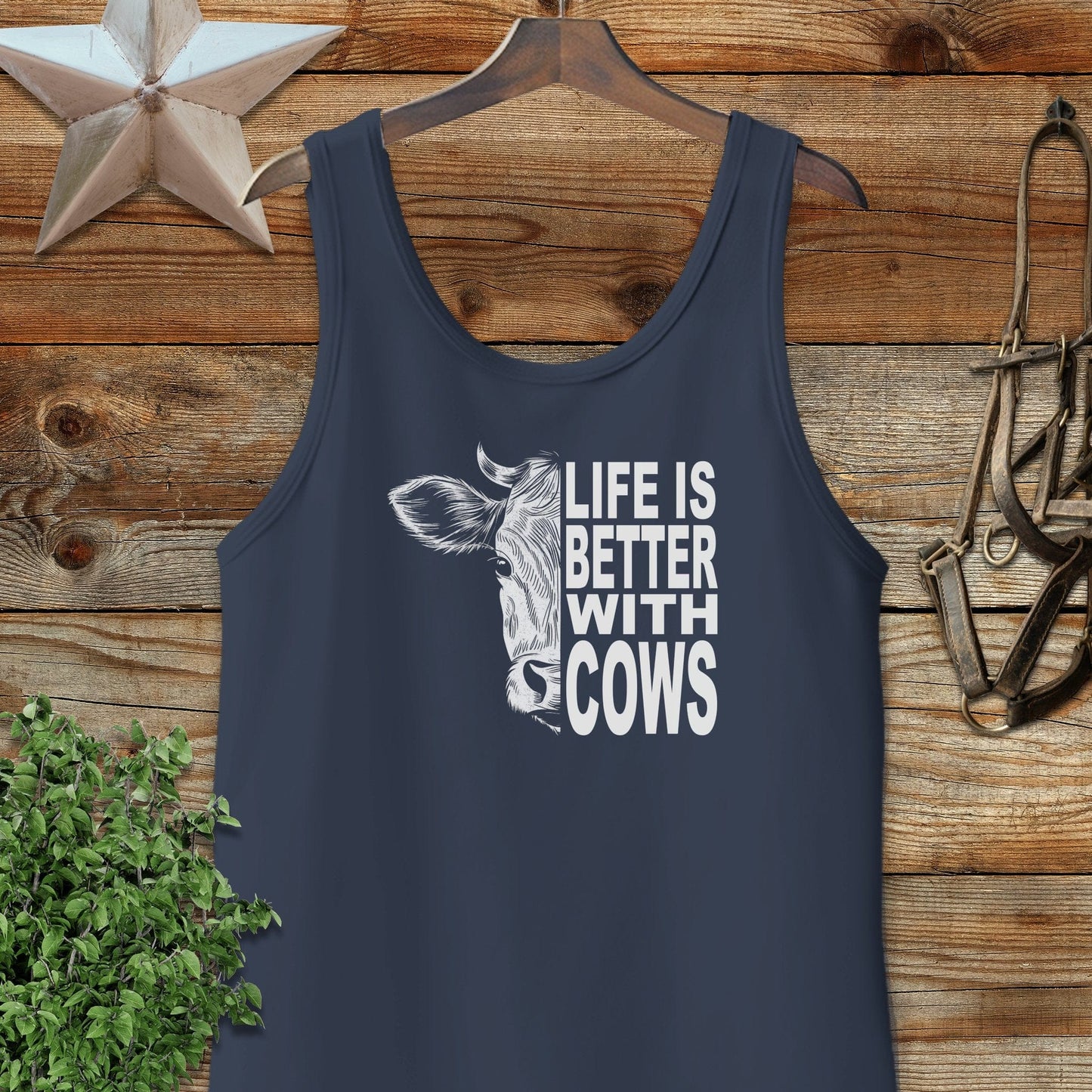 Life With Cows Tank Top