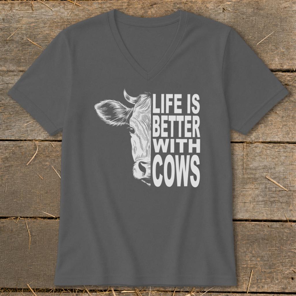 Life With Cows V-neck