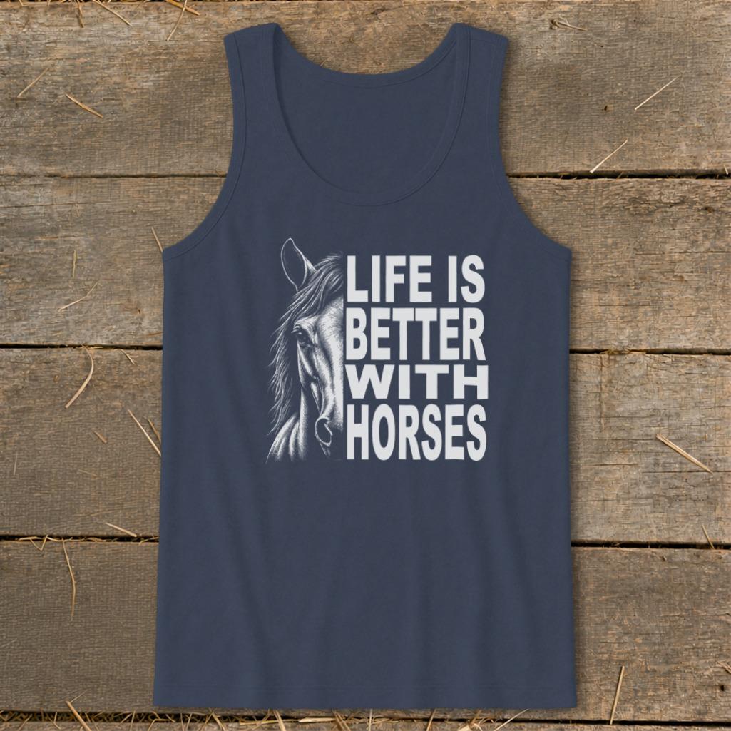 Life With Horses Tank Top