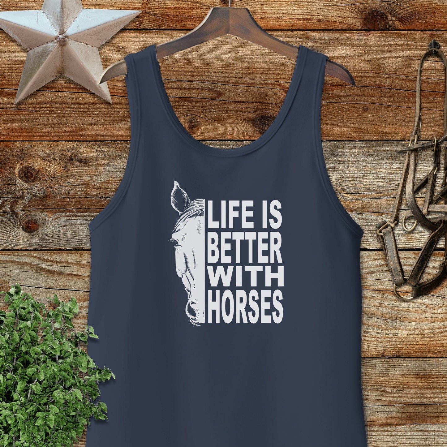 Life With Horses Tank Top