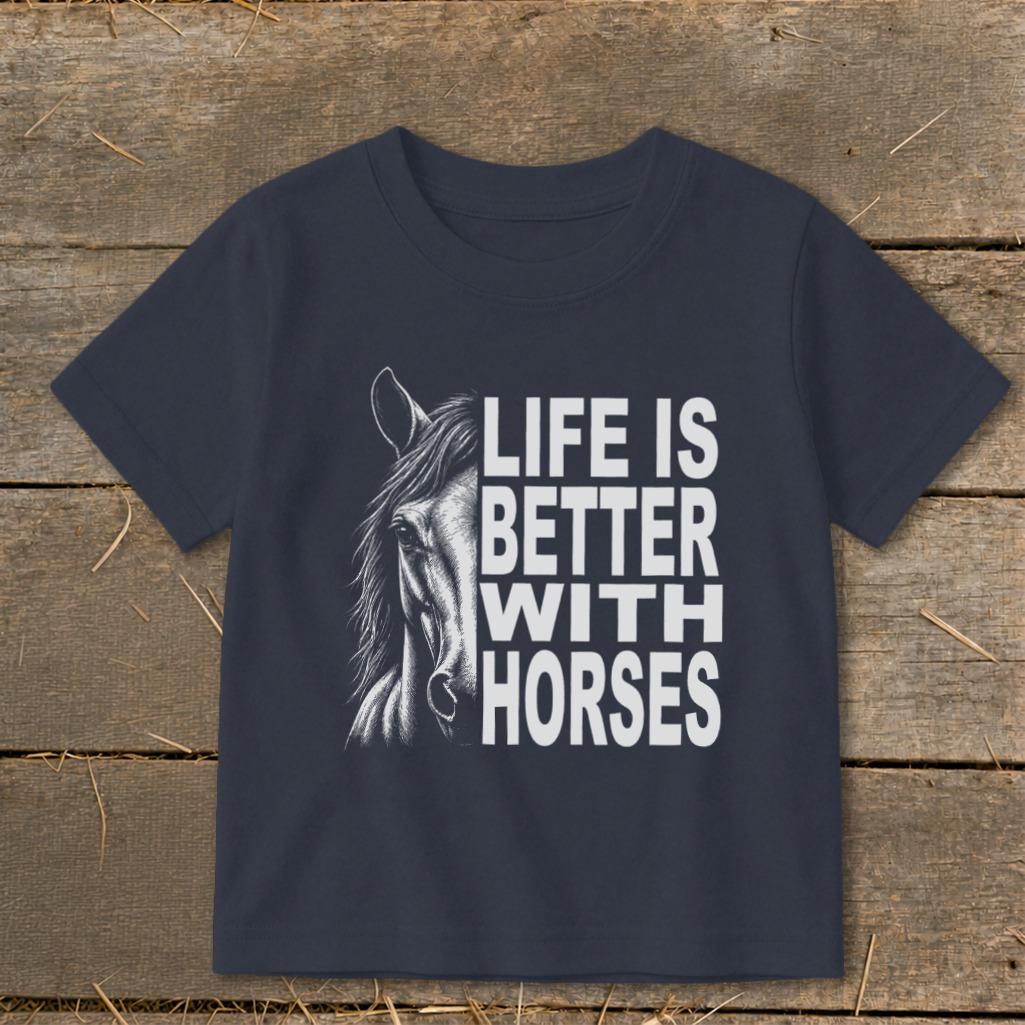 Life With Horses Toddler Tee
