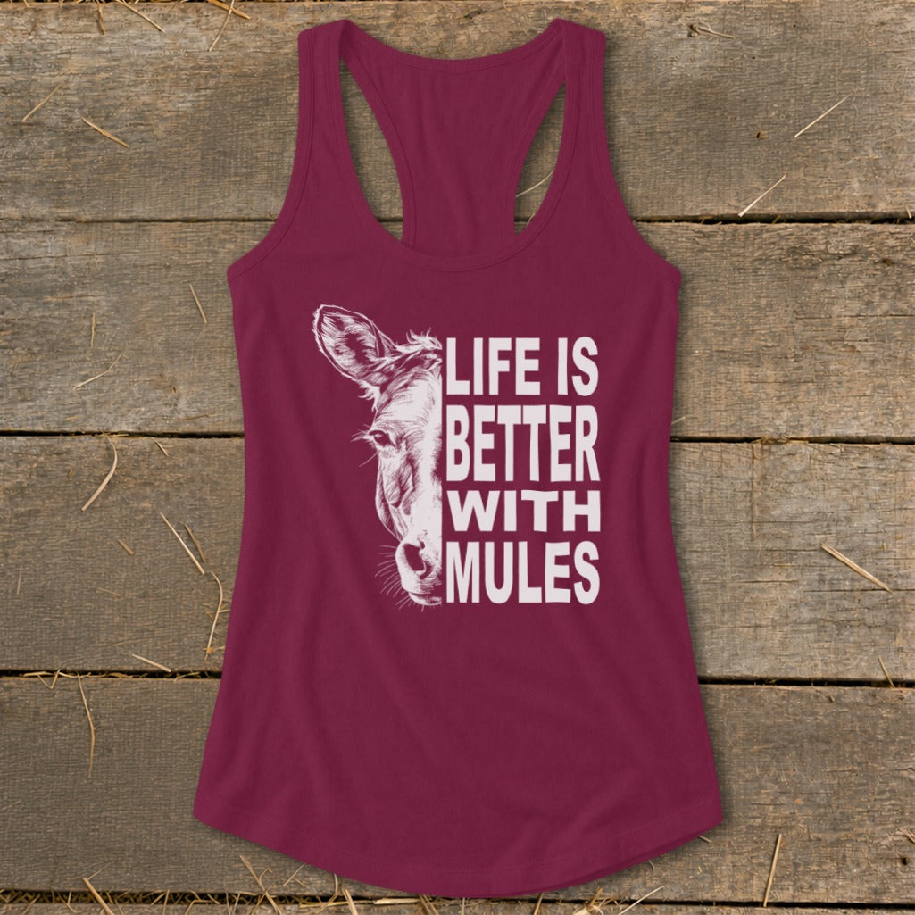 Life With Mules Racerback Tank
