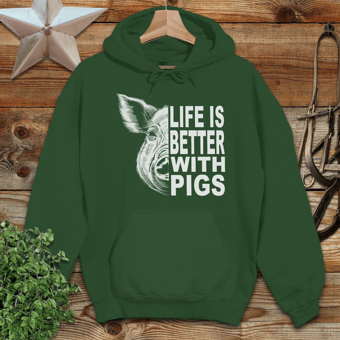 Life with Pigs Hoodie