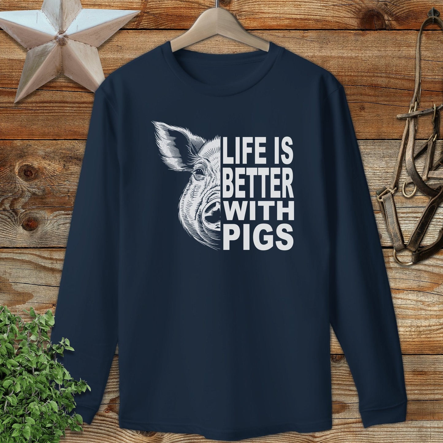 Life with Pigs Long Sleeve Tee
