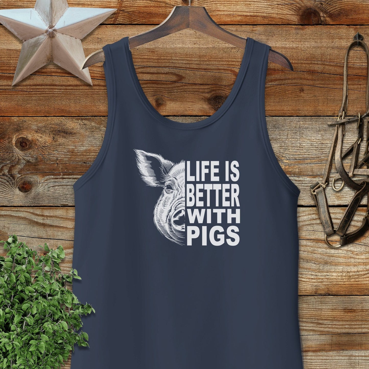 Life with Pigs Tank Top