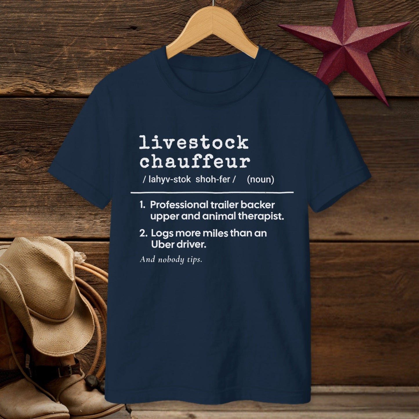 Livestock Chauffeur Definition T-shirt (Youth)