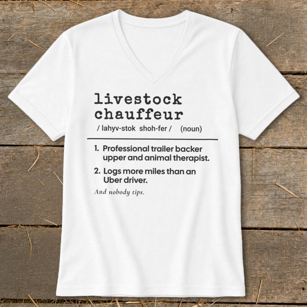 Livestock Chauffeur Definition V-neck