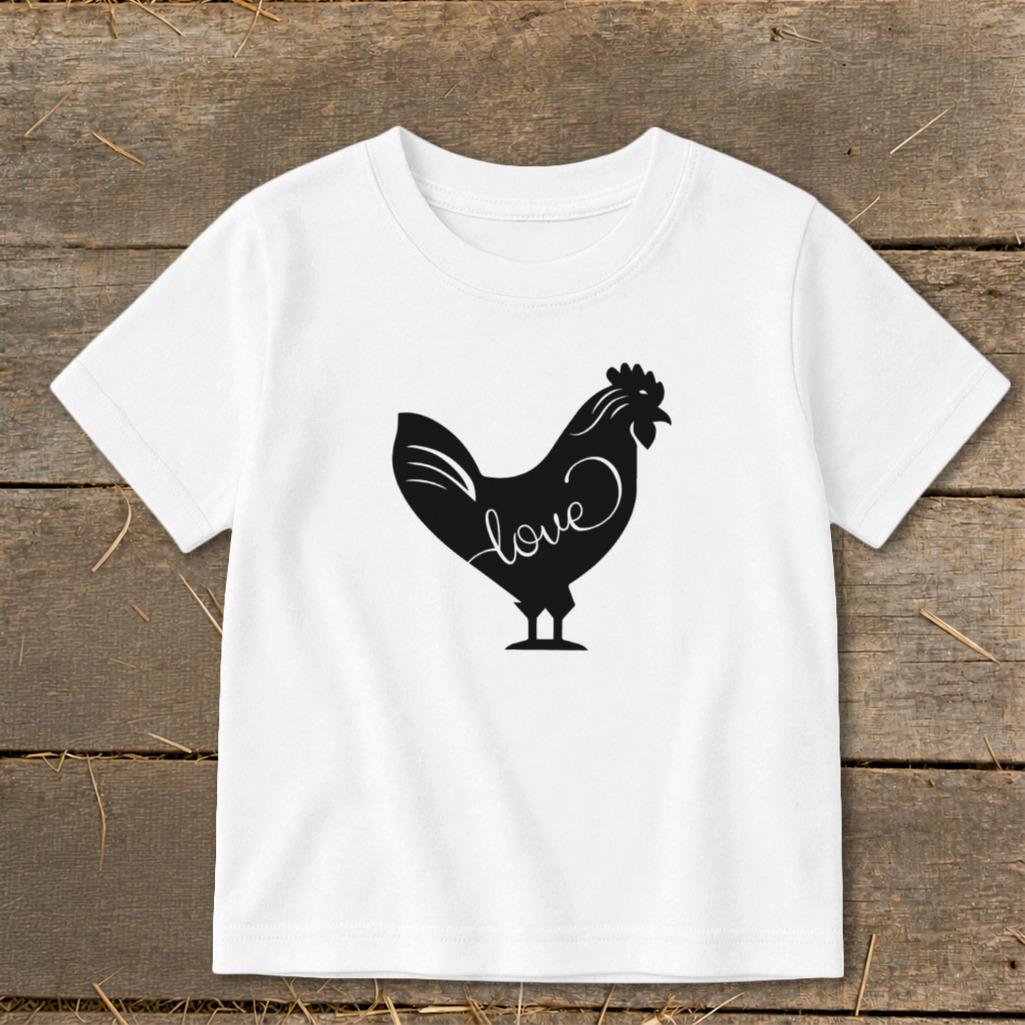 Love Chicken Toddler Tee