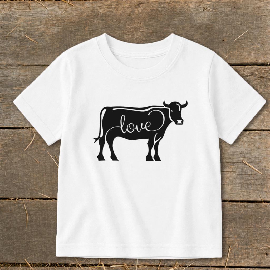 Love Cow Toddler Tee