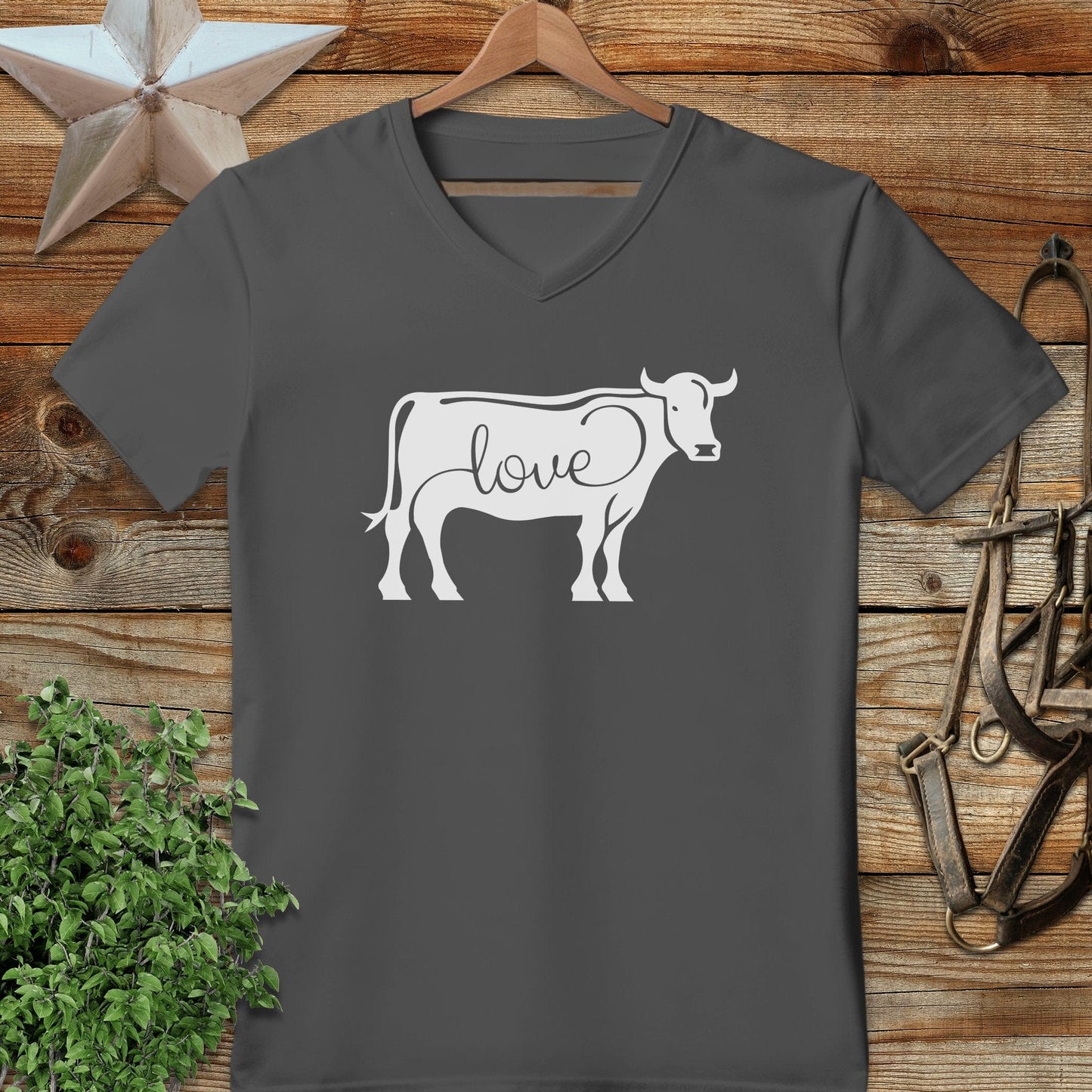 Love Cow V-neck