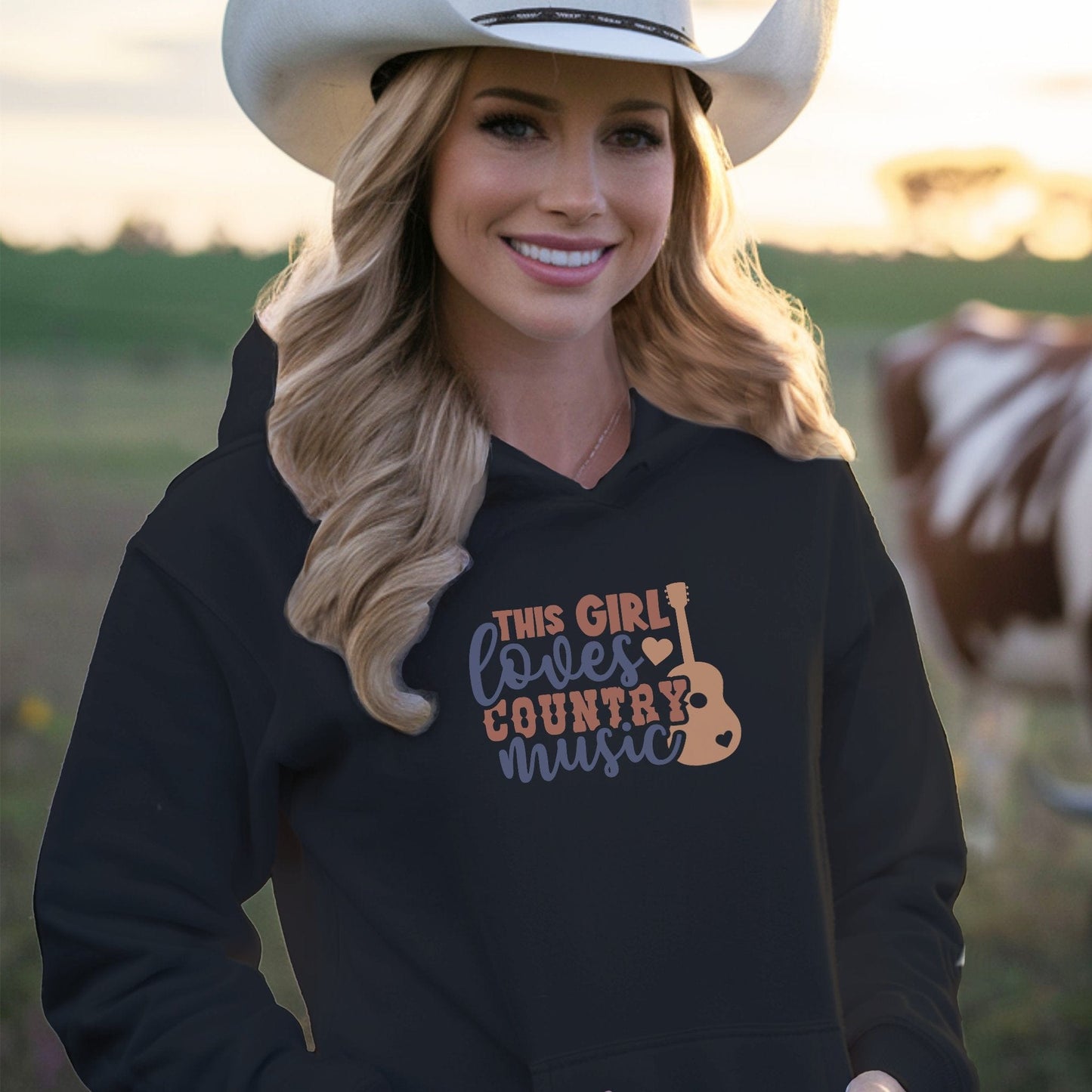 Loves Country Music Long Sleeve Tee
