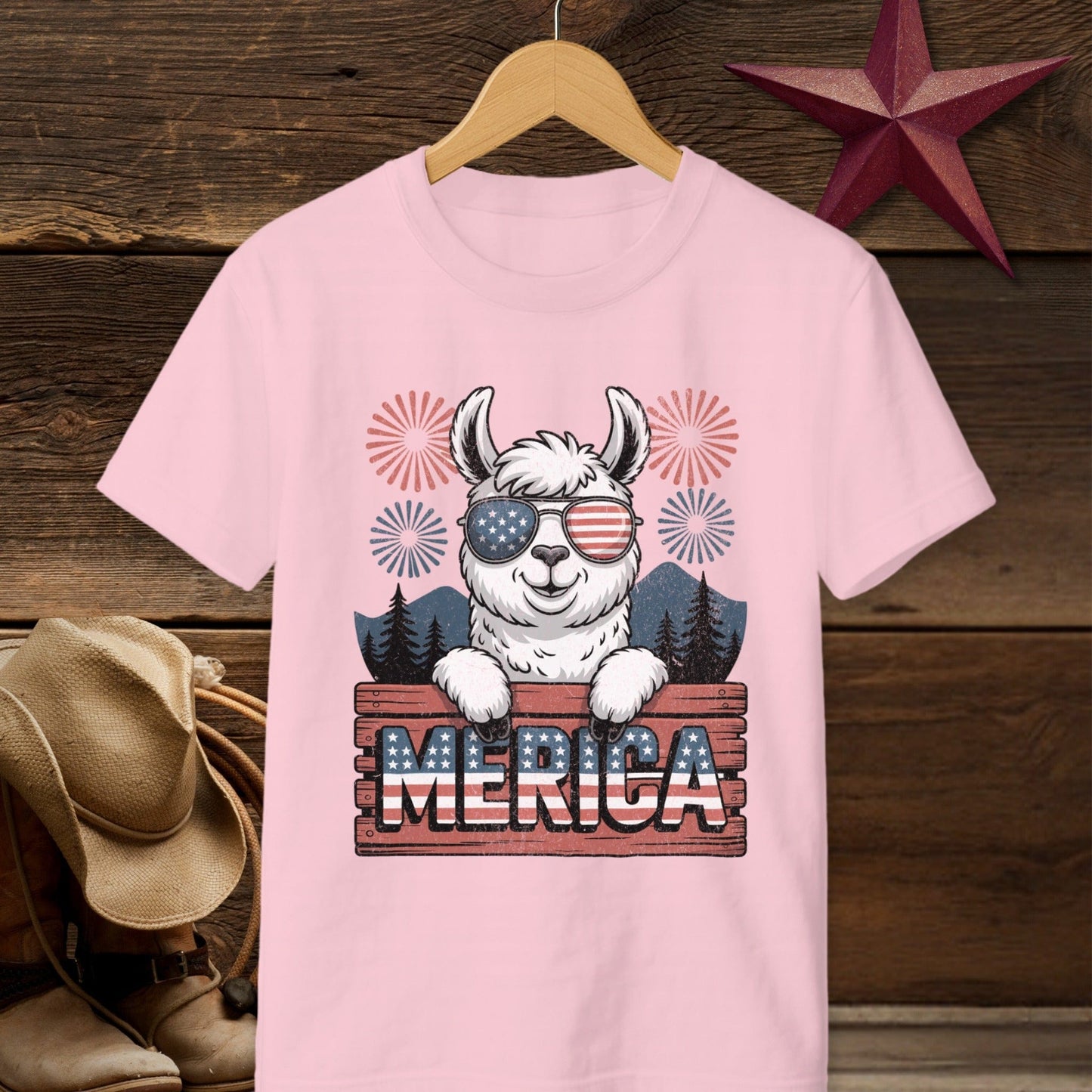 Merica Alpaca T-shirt (Youth)