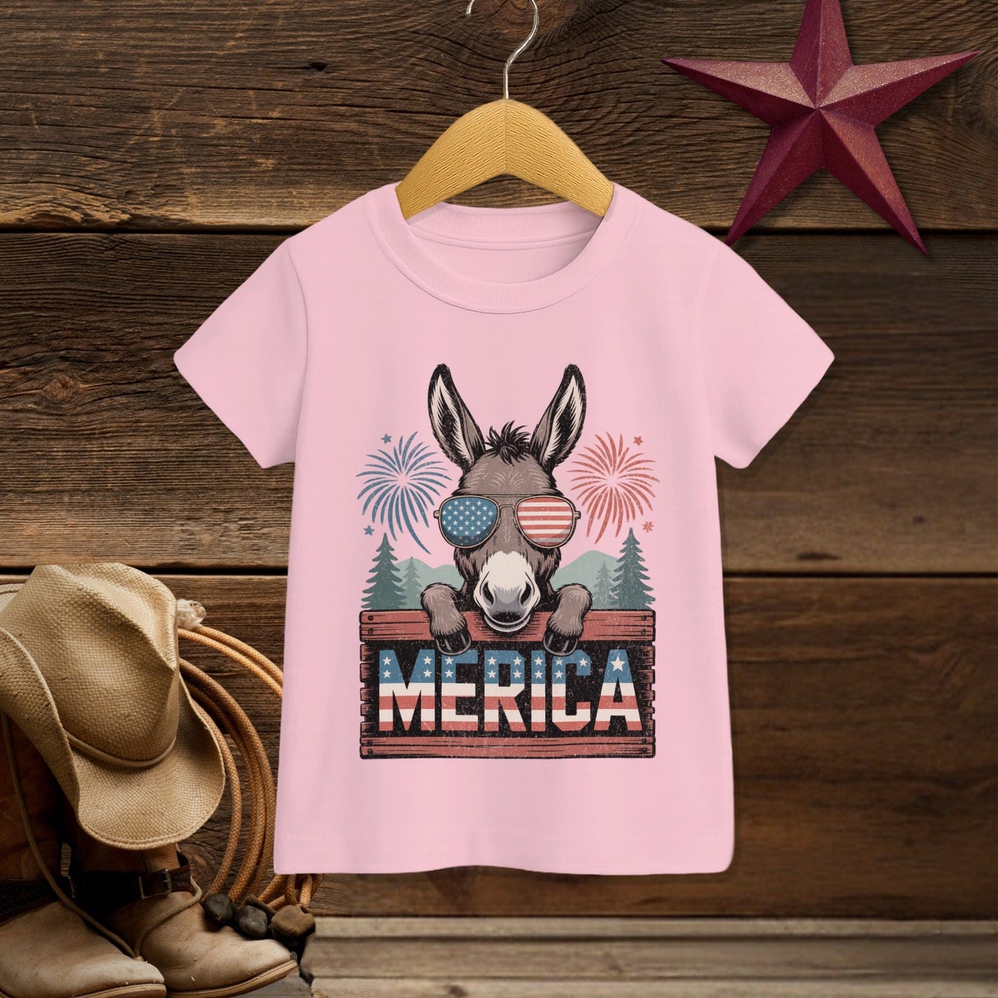 Merica Donkey T-Shirt (Toddler)