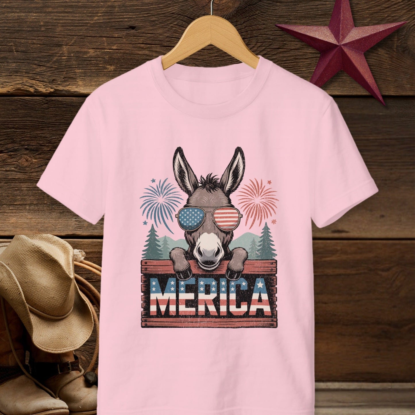 Merica Donkey T-shirt (Youth)