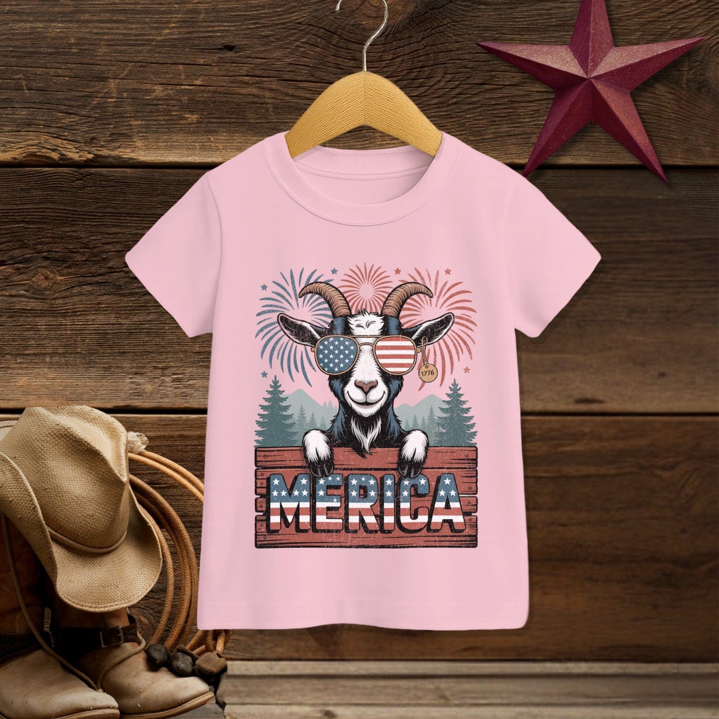 Merica Goat T-shirt (Toddler)