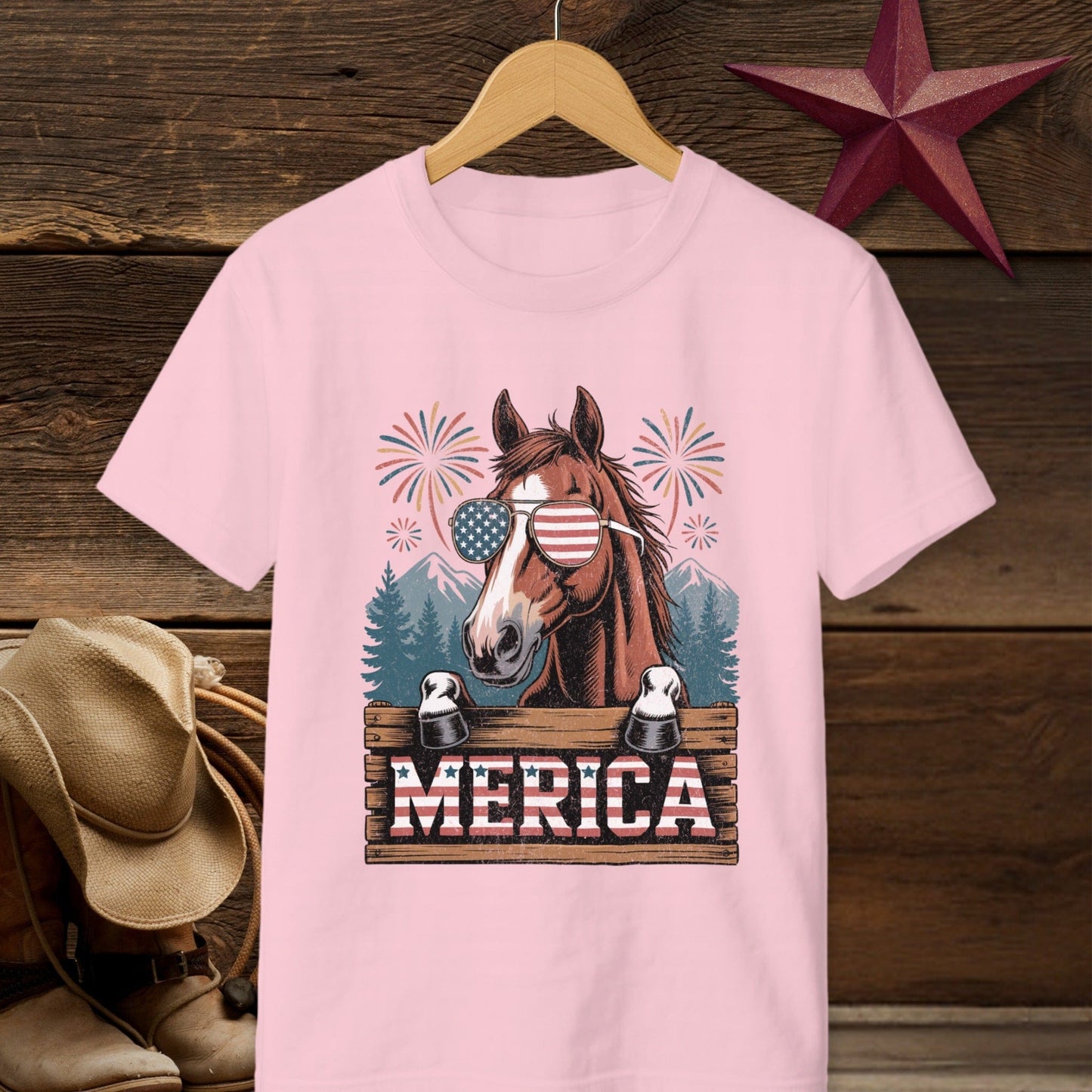 Merica Horse T-Shirt (Youth)