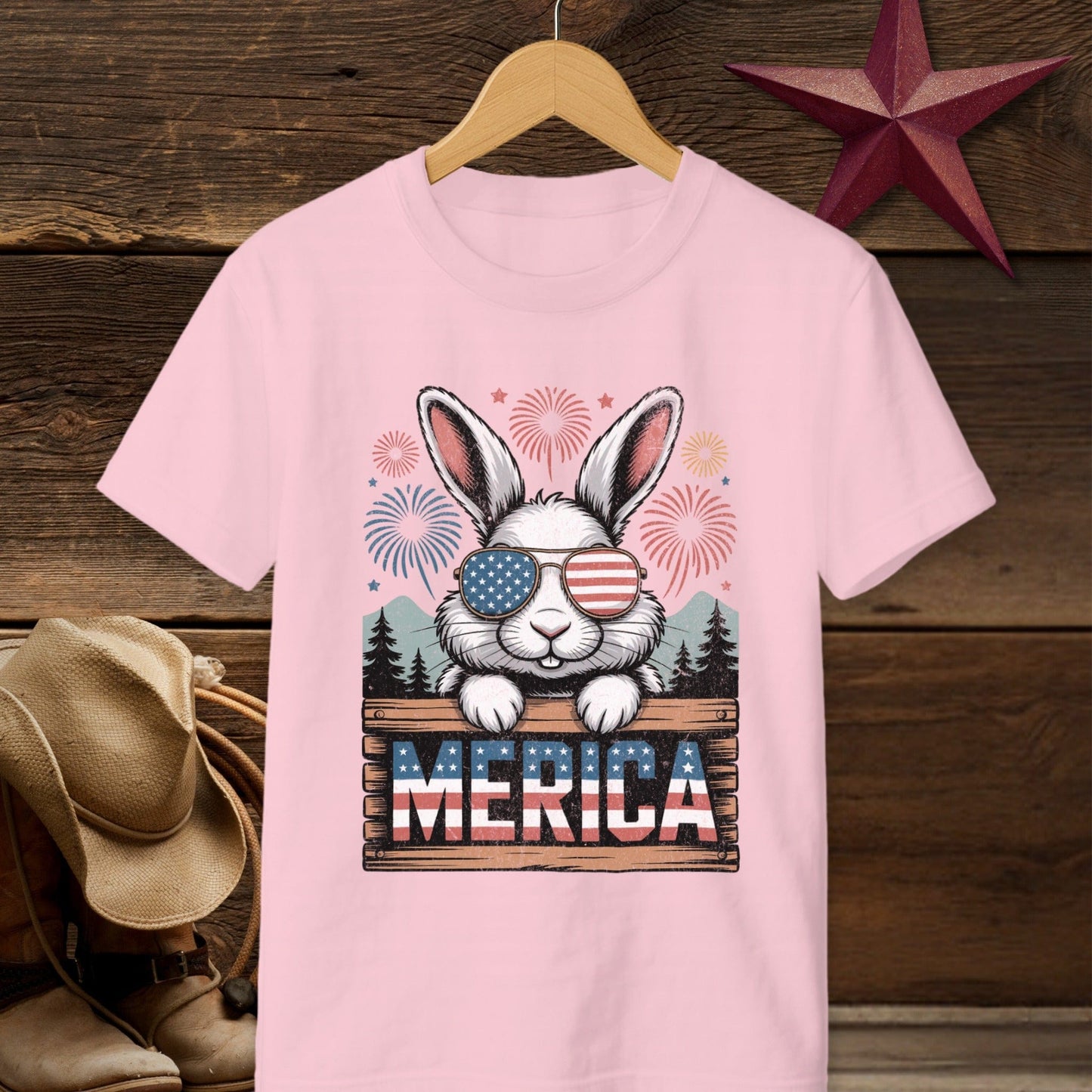 Merica Rabbit T-shirt (Youth)