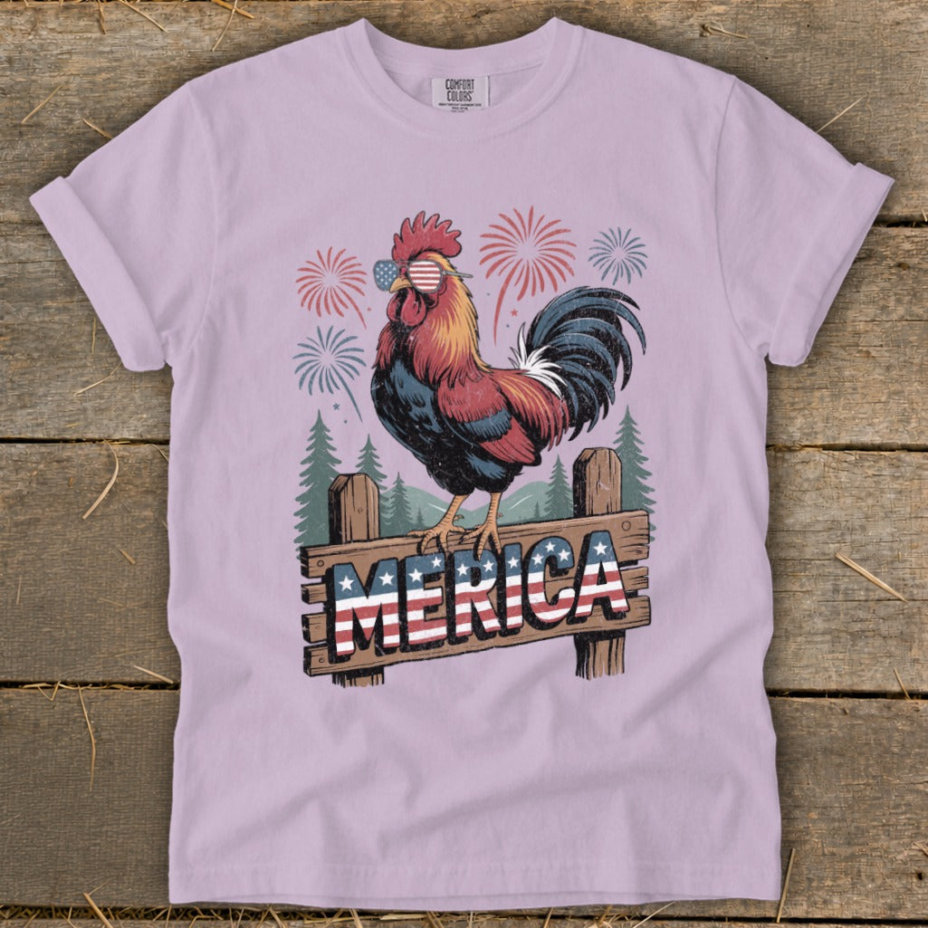 Merica Rooster Signature Tee