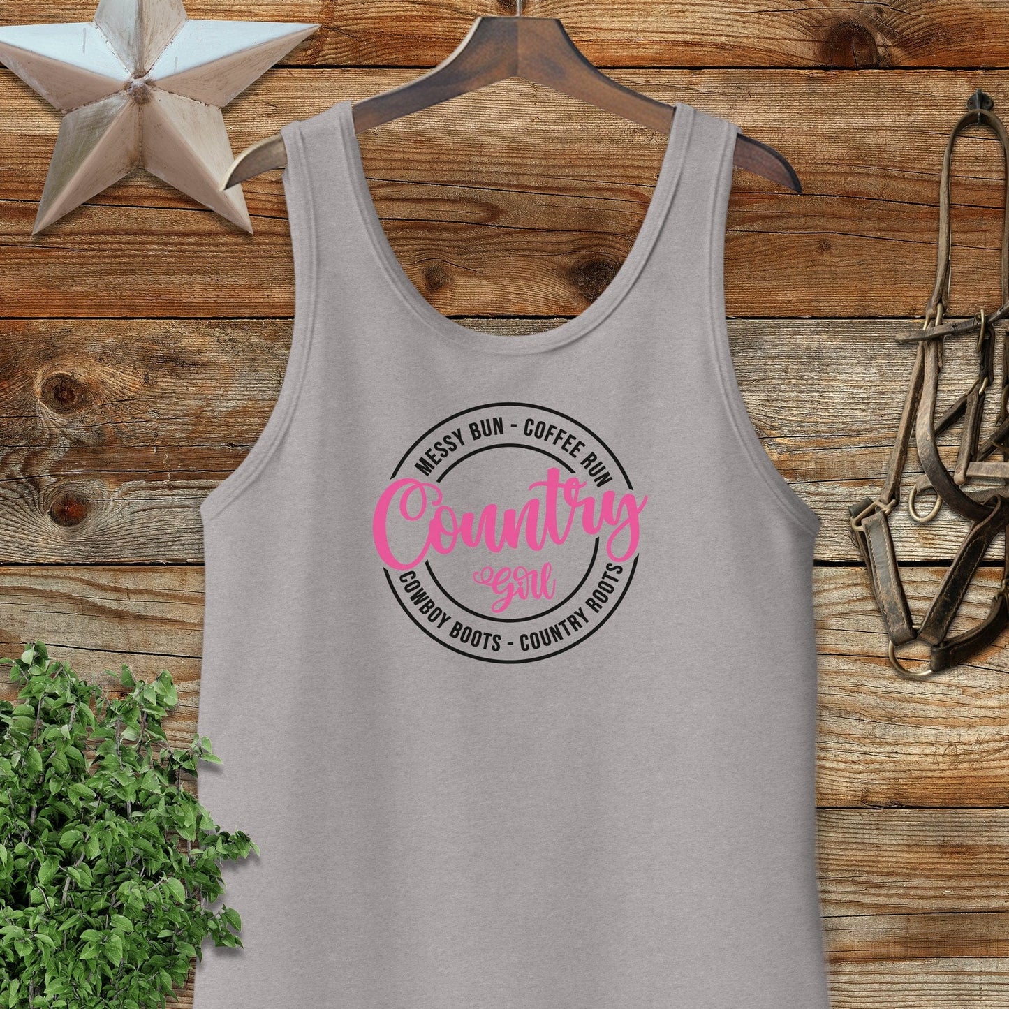 Messy Bun Coffee Run Tank Top