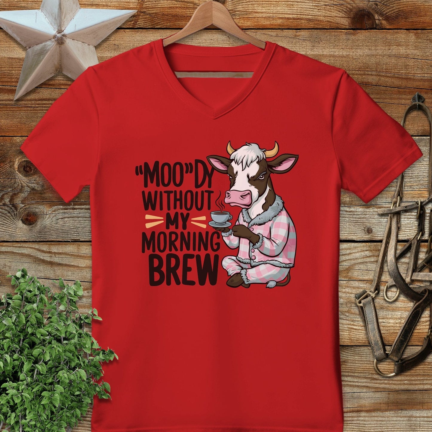 Moody Morning Brew V-neck