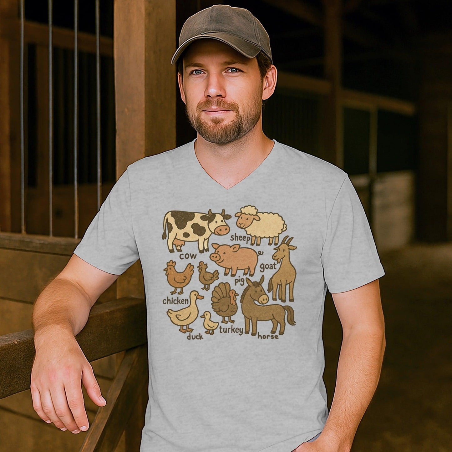 My Farm Friends V-neck