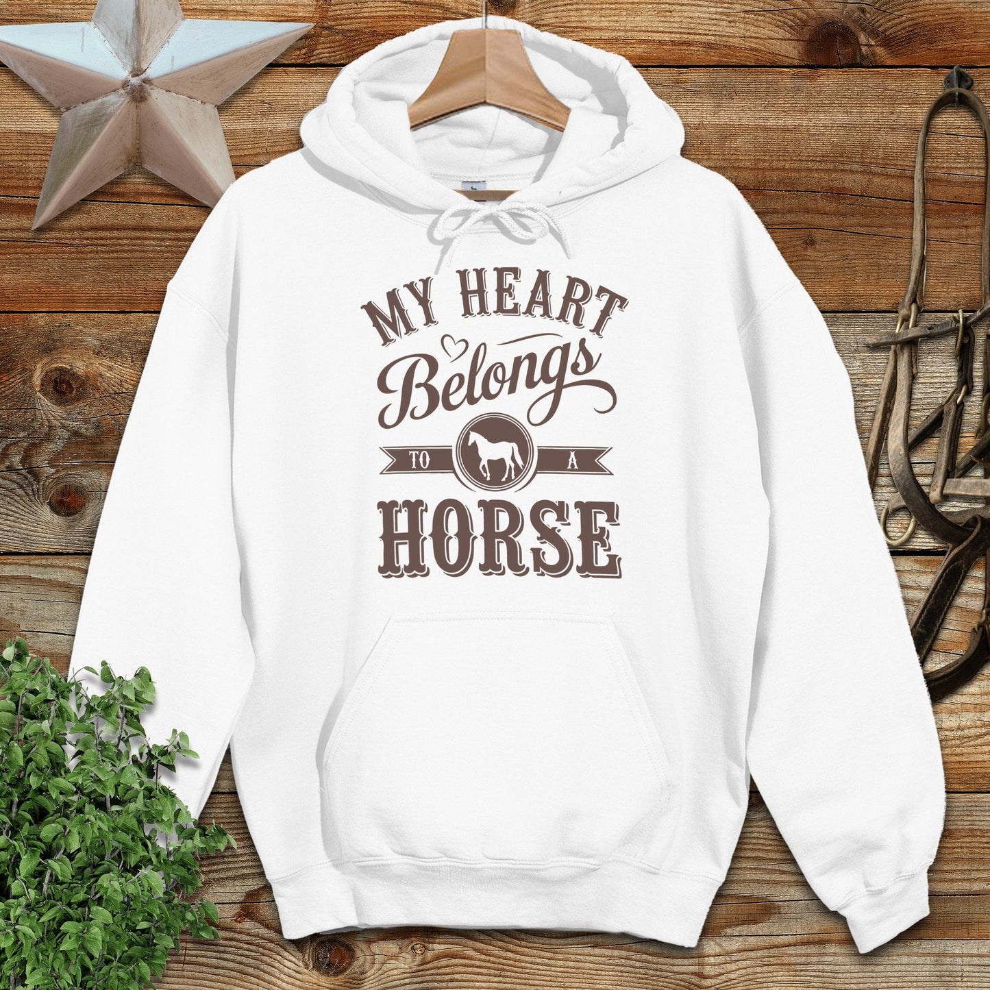 My Heart Belongs To A Horse Hoodie