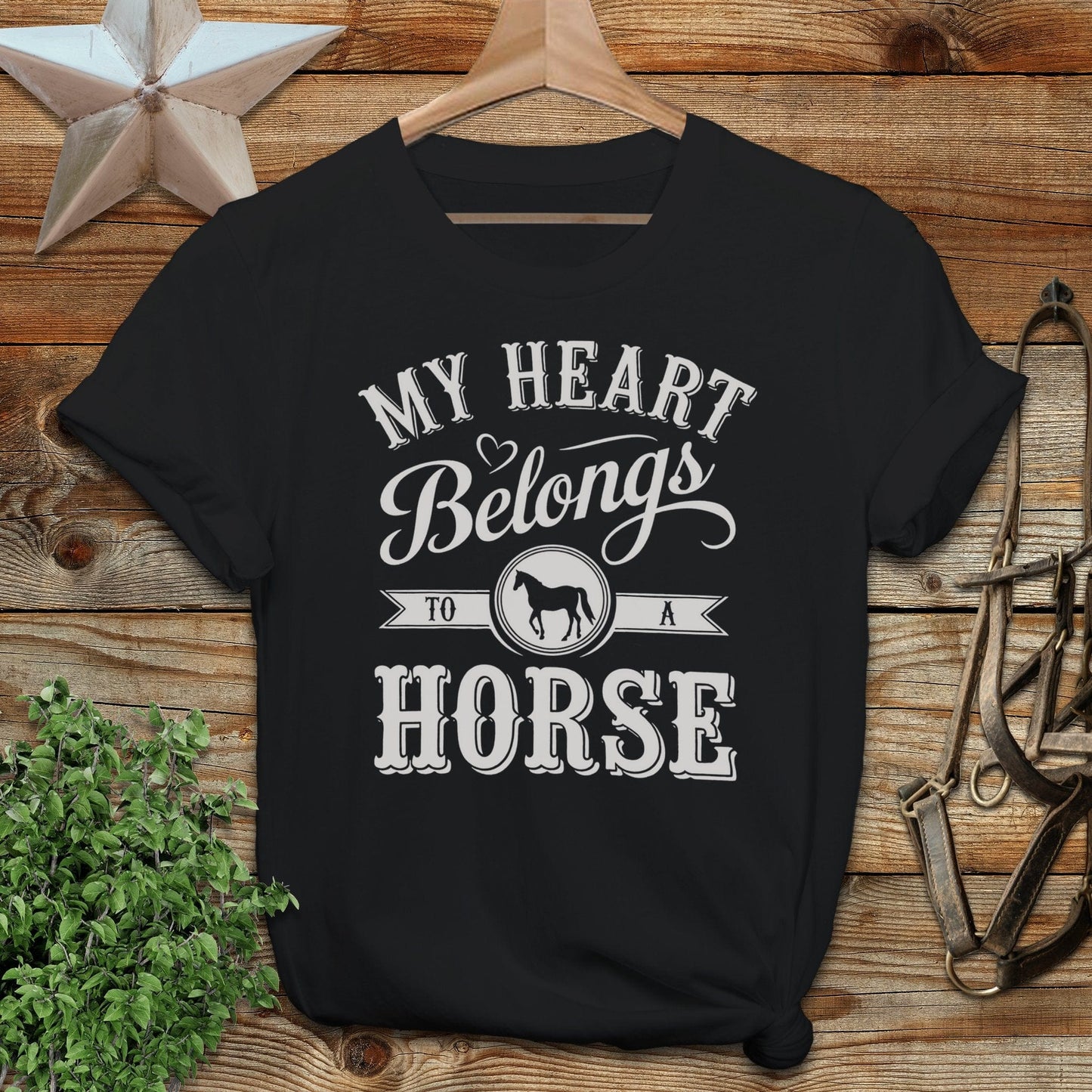 My Heart Belongs To A Horse T-shirt