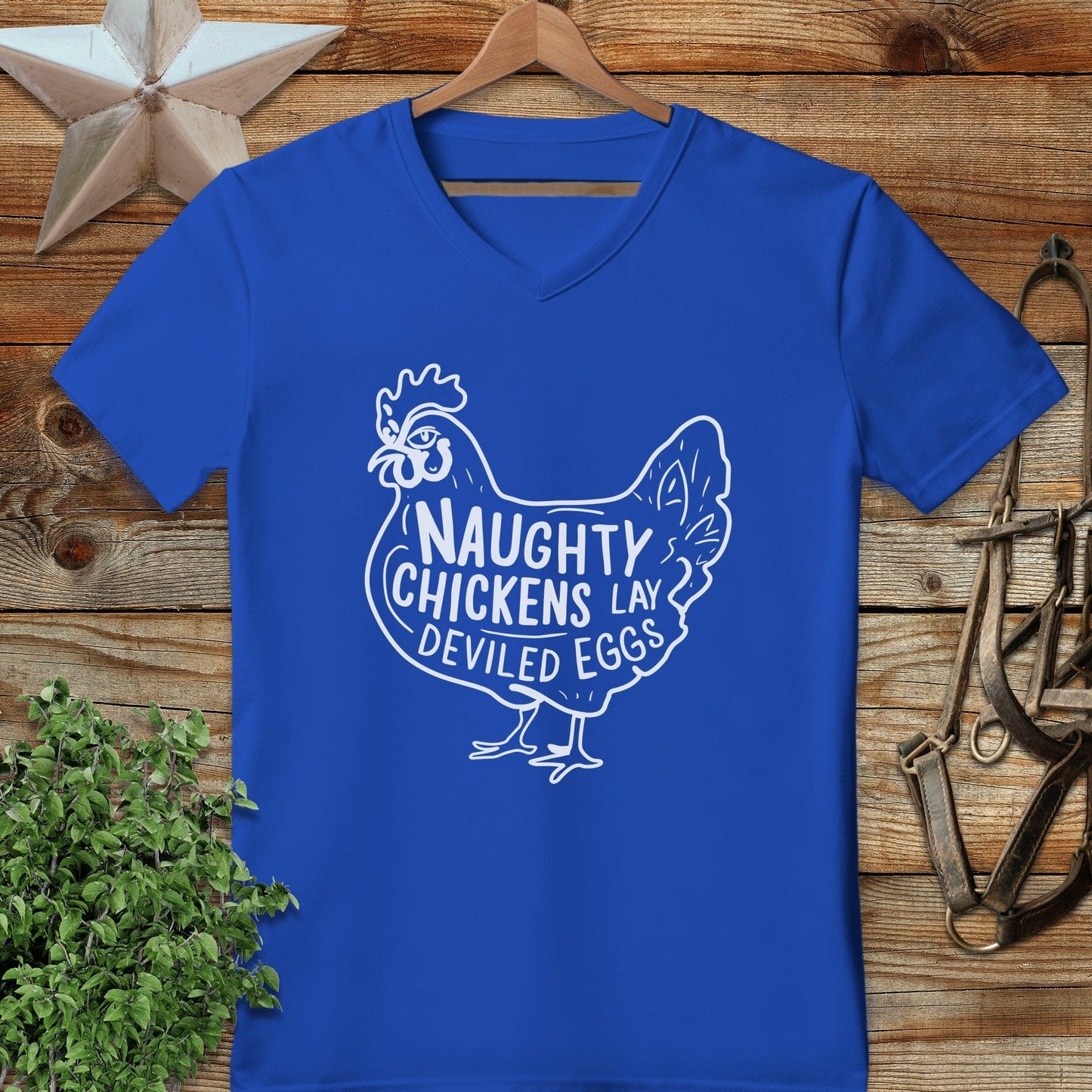 Naughty Chickens V-neck