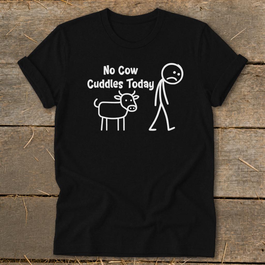 No Cow Cuddles Today Softstyle Tee