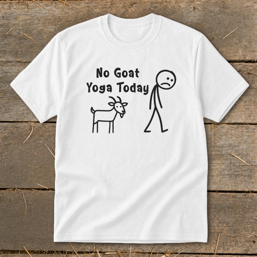 No Goat Yoga Today Youth Tee