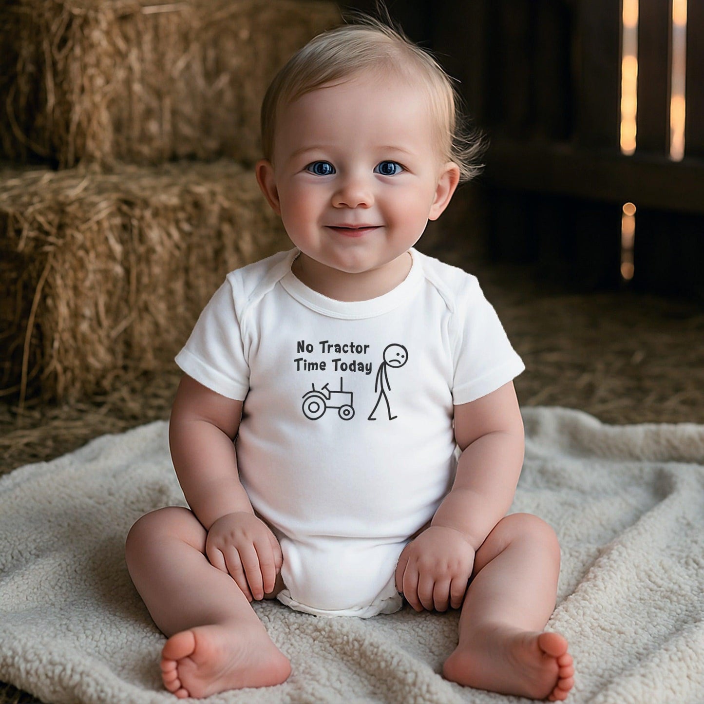 No Tractor Time Today Bodysuit (Baby)