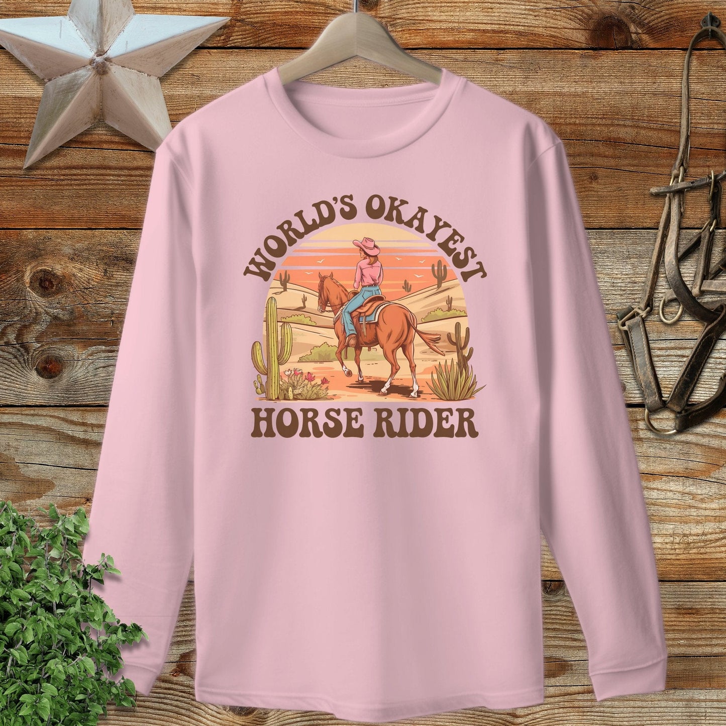 Okayest Horse Rider Long Sleeve Tee