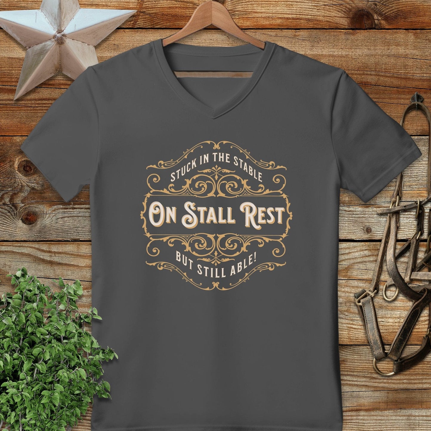 On Stall Rest V-neck