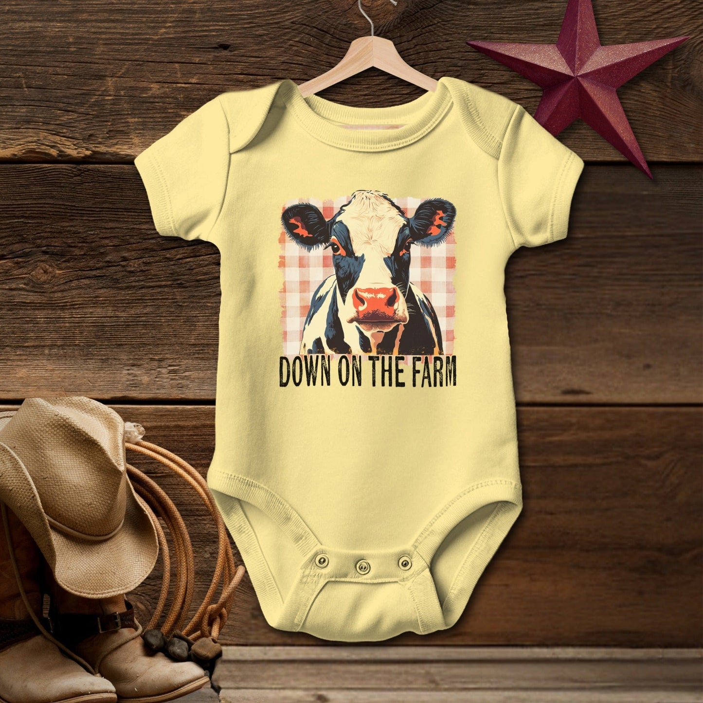 On the Farm Cow Bodysuit (Baby)