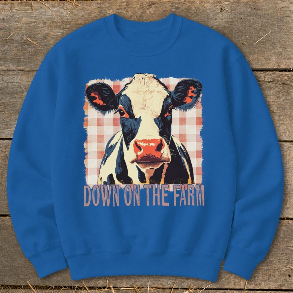 On the Farm Cow Sweatshirt