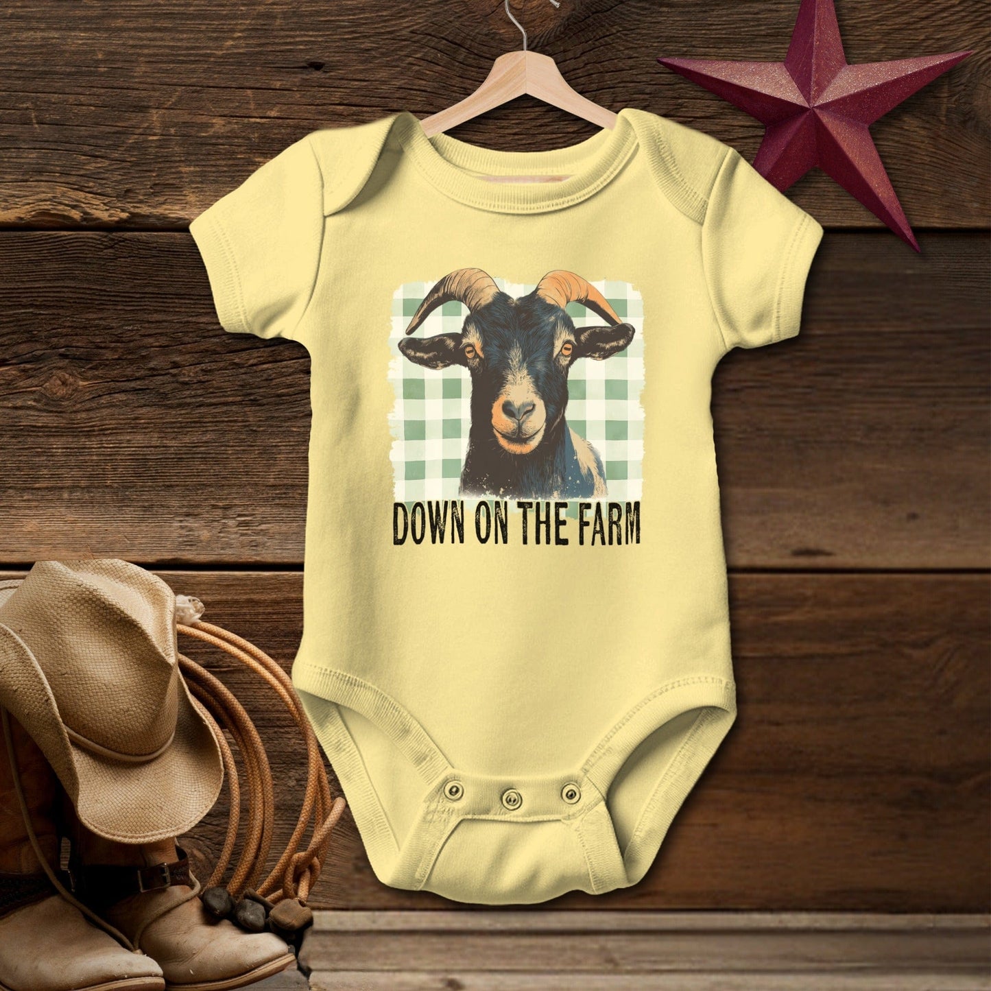 On the Farm Goat Bodysuit (Baby)