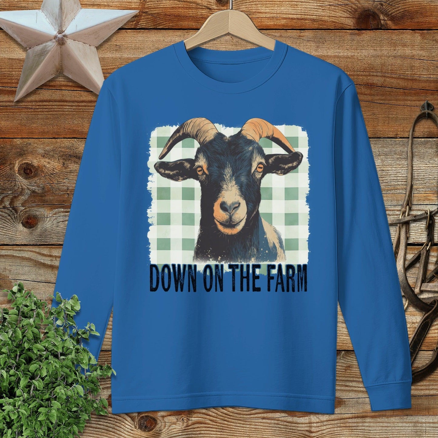 On the Farm Goat Long Sleeve Tee