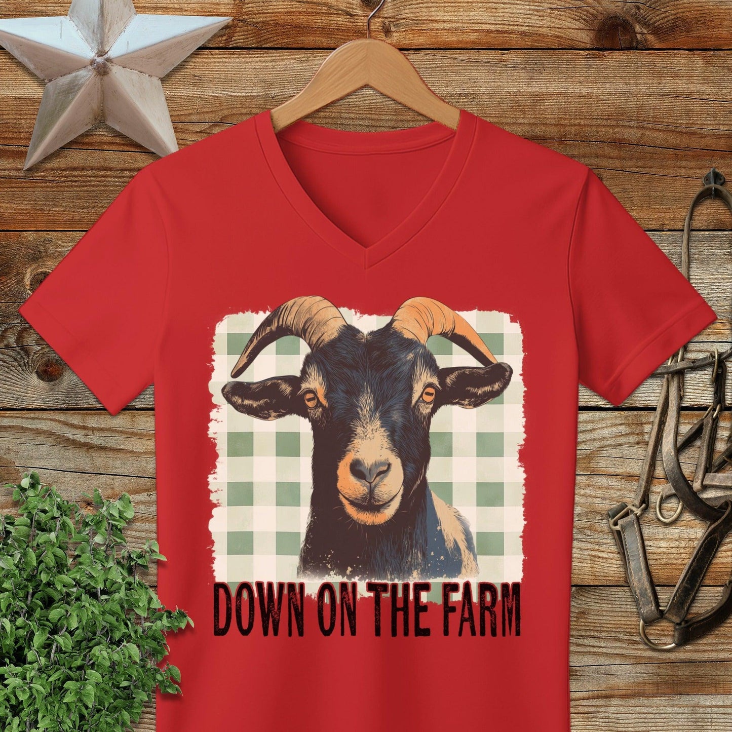 On the Farm Goat V-neck