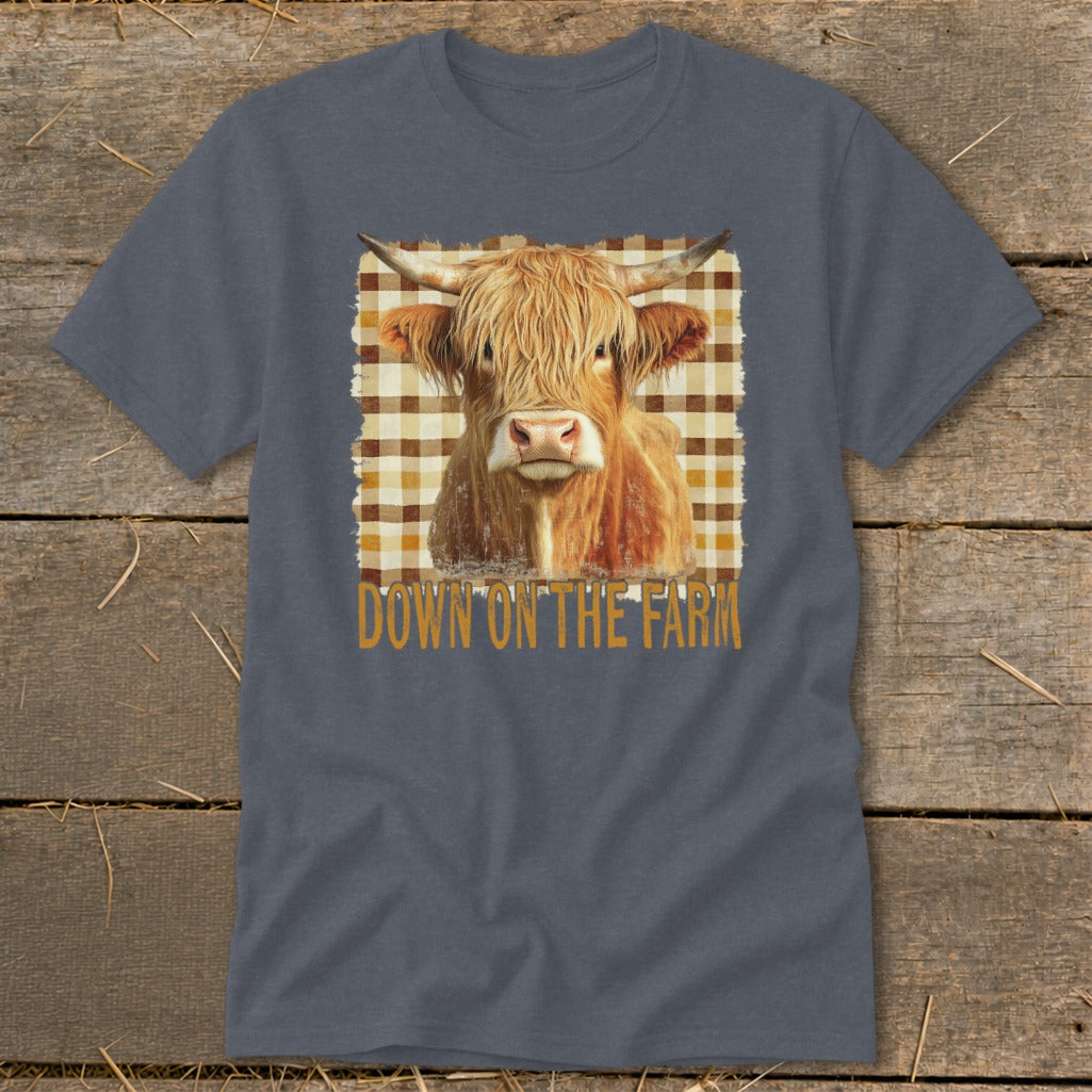 On the Farm Highland Cow Classic Tee