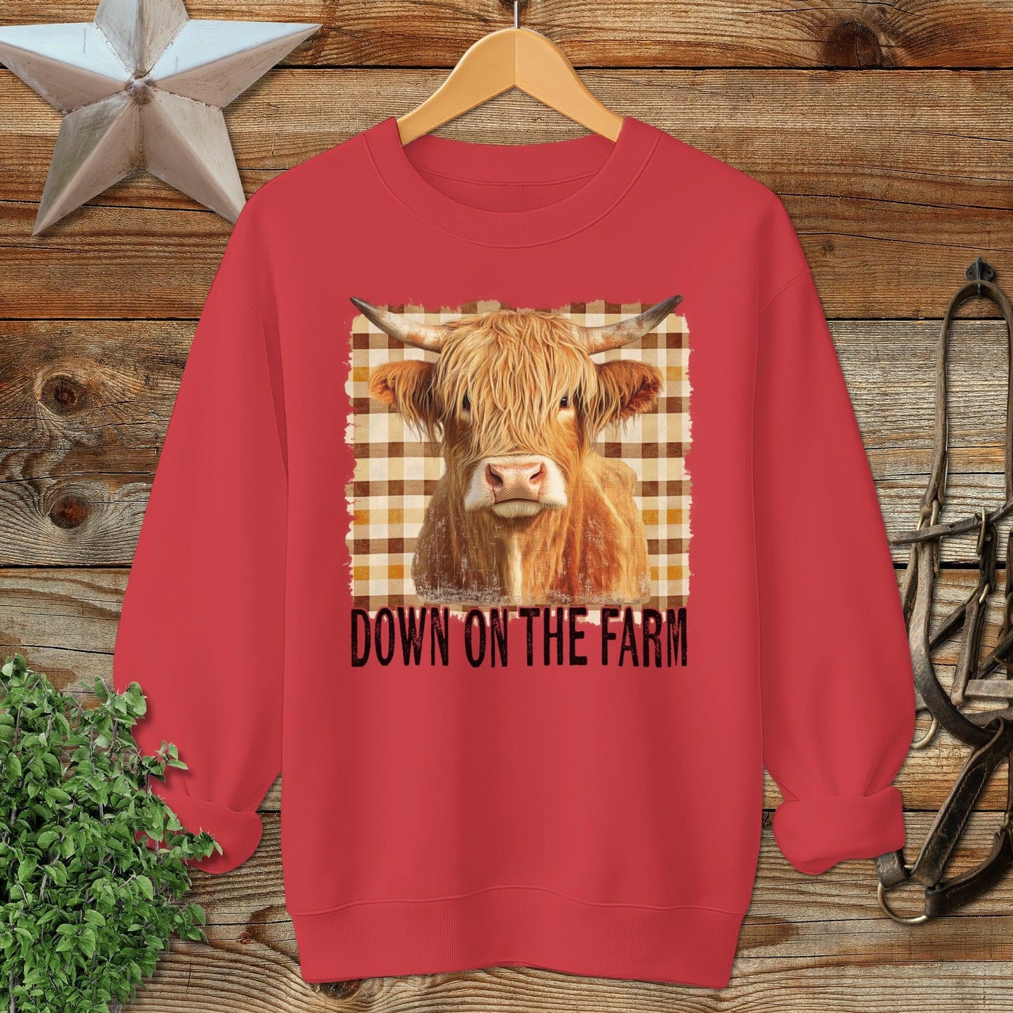On the Farm Highland Cow Sweatshirt